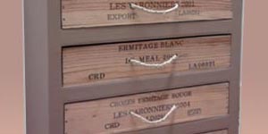 meuble carton tiroirs