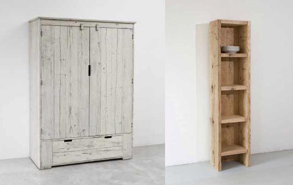 armoire blanchie