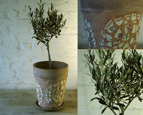 pot faience cassee