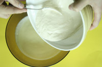 mélange purée et préparation au blanc de meudon