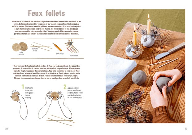 une bougie nature