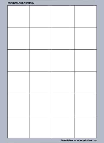 jeu Memory bricolage