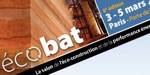 salon écobat, le salon de l'éco-construction et de la performance énergétique