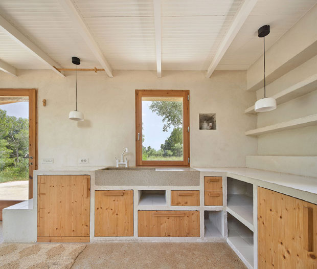 evier cuisine béton