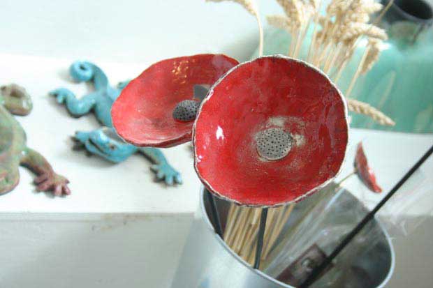 coquelicot en raku