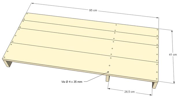 bureau diy caisson