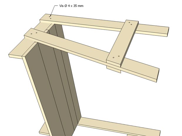 assembler pieds bureau