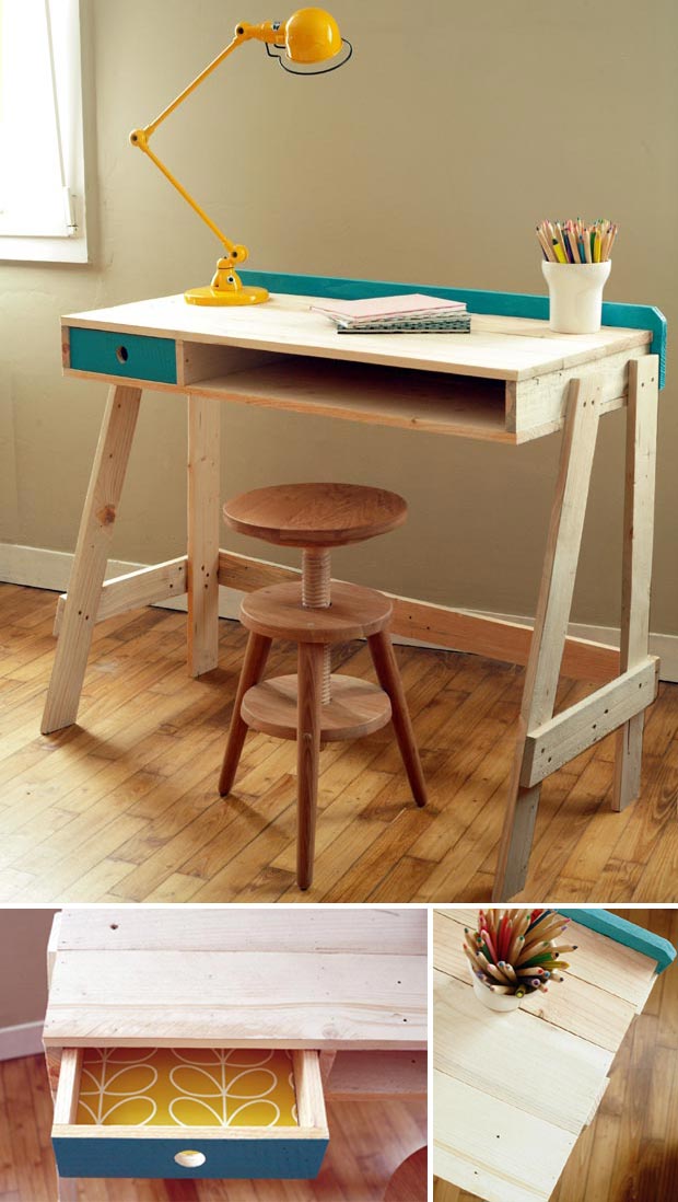 fabriquer bureau bois