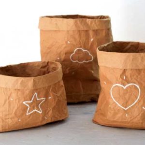 Recyclage créatif : Sacs (à bazar) en papier kraft