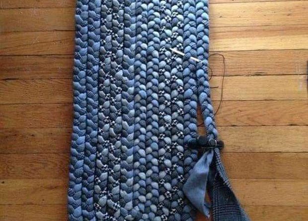 DIY tapis tressé