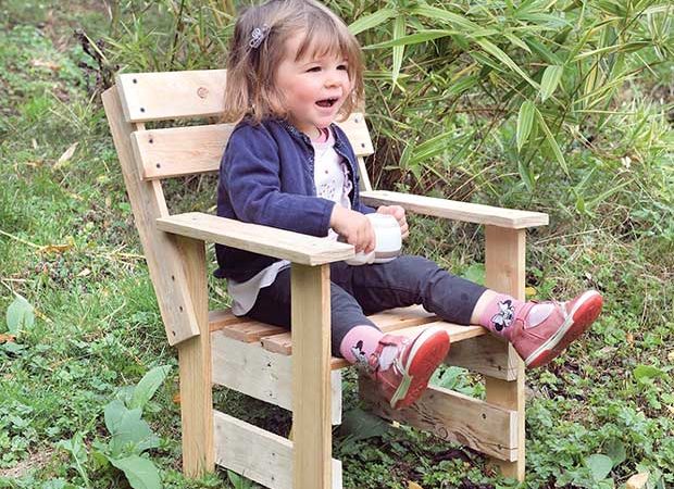 #htmlcaption_15645 Jardin : Fauteuil enfant à fabriquer soi-même
