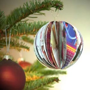 Boules de Noël en papier