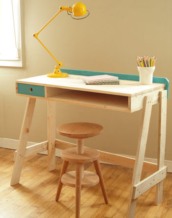 Plan pour fabriquer bureau en bois