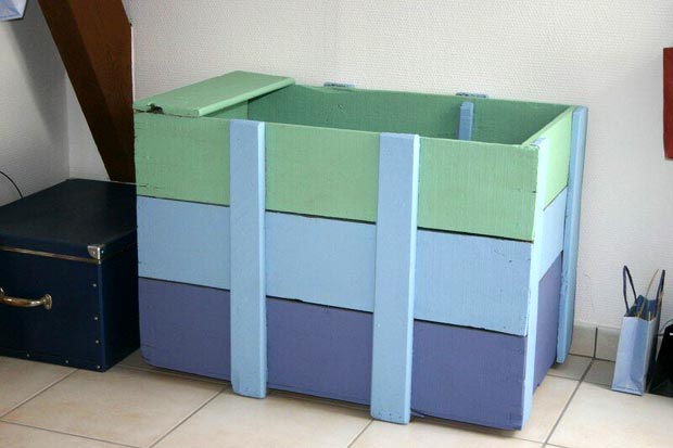 peindre une caisse en bois