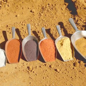 Nuancier pigments naturels