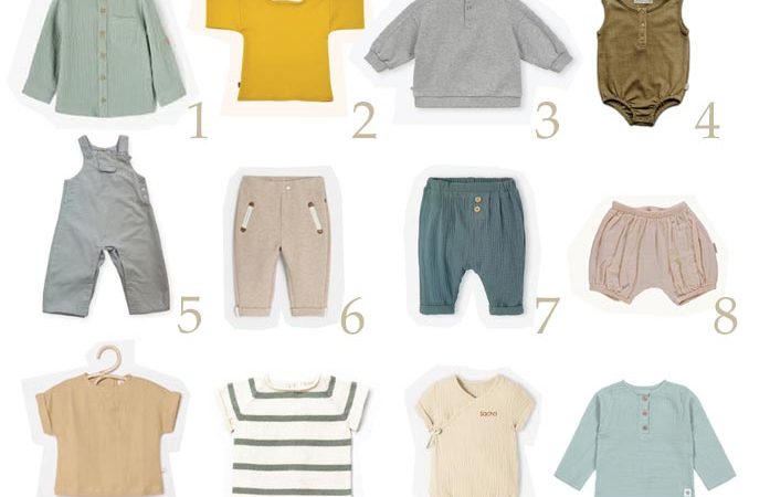 Minimalisme : Le dressing parfait <br>pour les bébés (Printemps-Été)