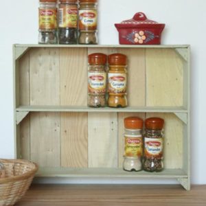DIY : Etagére à épices en cagettes