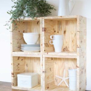 DIY : Etagères cubes en bois