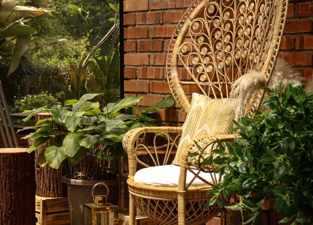 fauteuil rotin bohème
