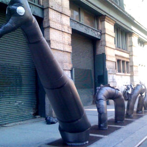 Street Art : Animaux en sac poubelle