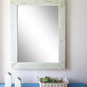 Cadre miroir en palettes