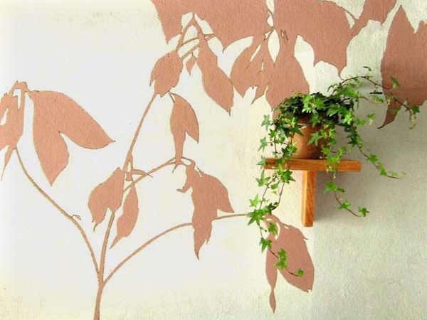 #htmlcaption_1565 Décoration murale avec les ombres végétales