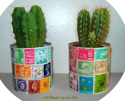 pots cactus timbres
