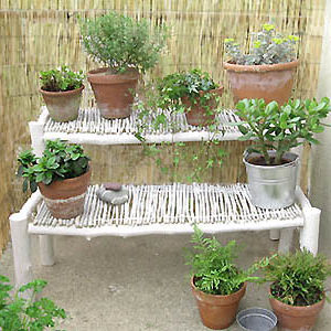 Au jardin : Fabriquer un présentoir à plantes vertes