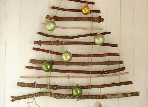 DIY : Suspension sapin de Noël en branches