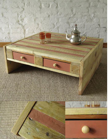 Table basse en palette