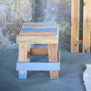 DIY : Tabouret en palettes esprit bord de mer