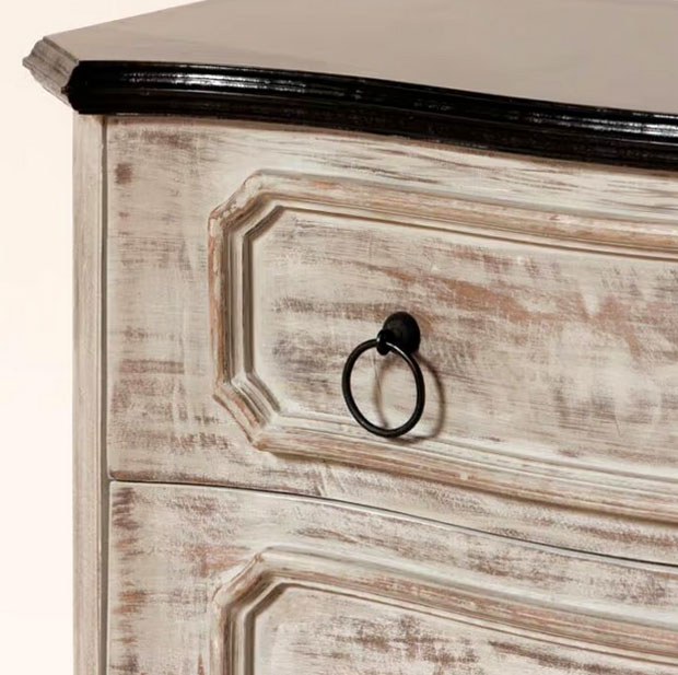 commode céruse blanche