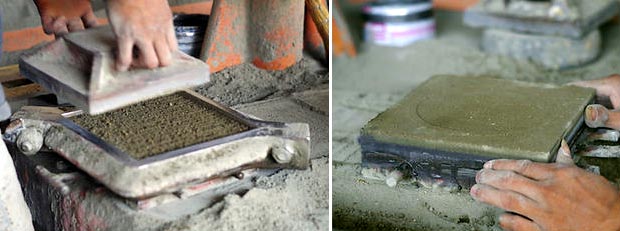 démoulage carreaux de ciment