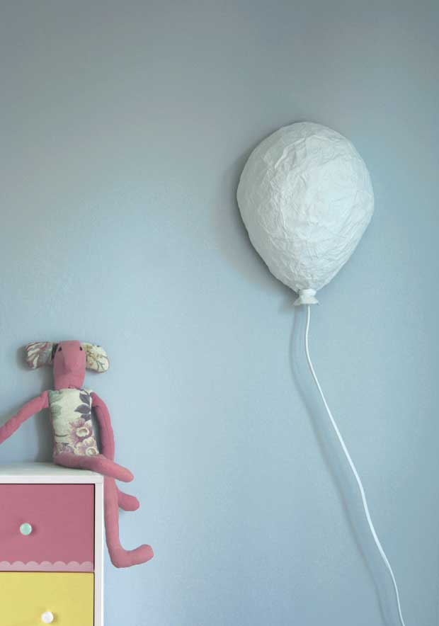 lampe ballon papier mache