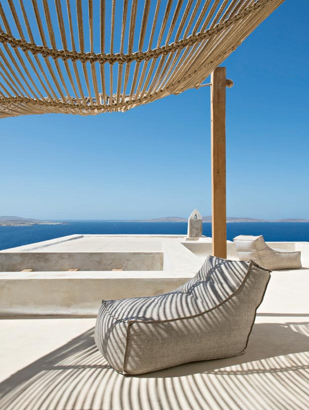 une terrasse en Grèce