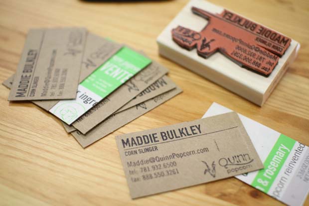 carte visite recyclee