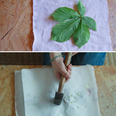 bricolage feuilles