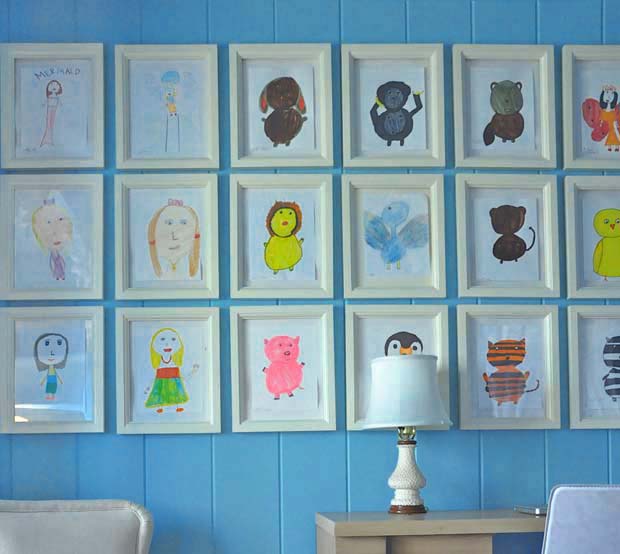 Déco : 15 idées pour exposer joliment les dessins d'enfant