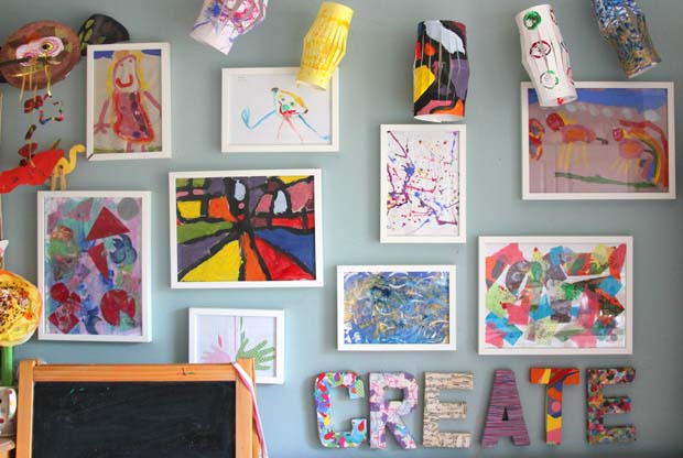 Déco : 15 idées pour exposer joliment les dessins d'enfant