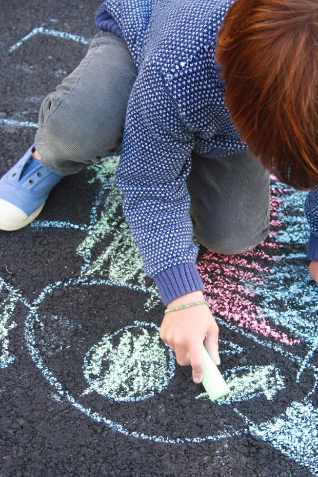 idée activité craies trottoir