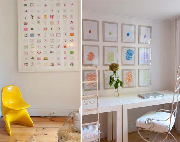 Déco : 15 idées pour exposer joliment les dessins d'enfant