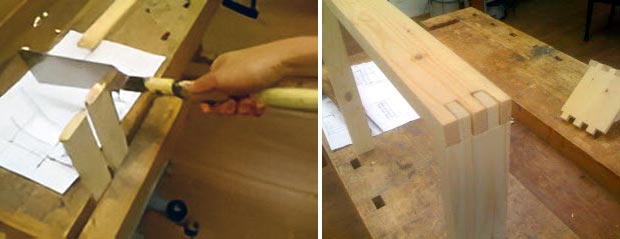 assemblage avec scie japonaise