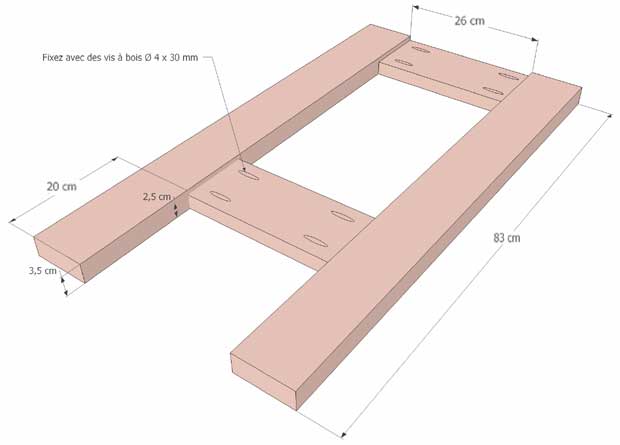 fabrication meuble étape 1