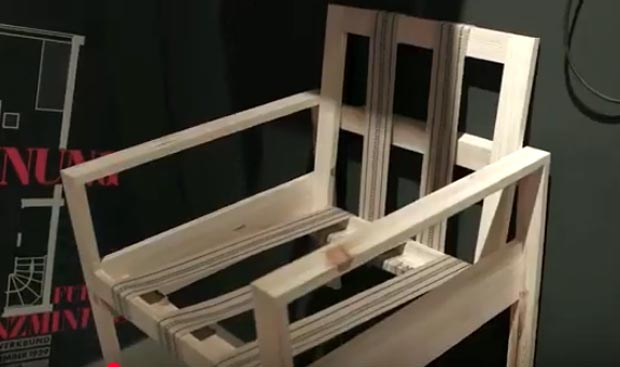 fauteuil avec sangles