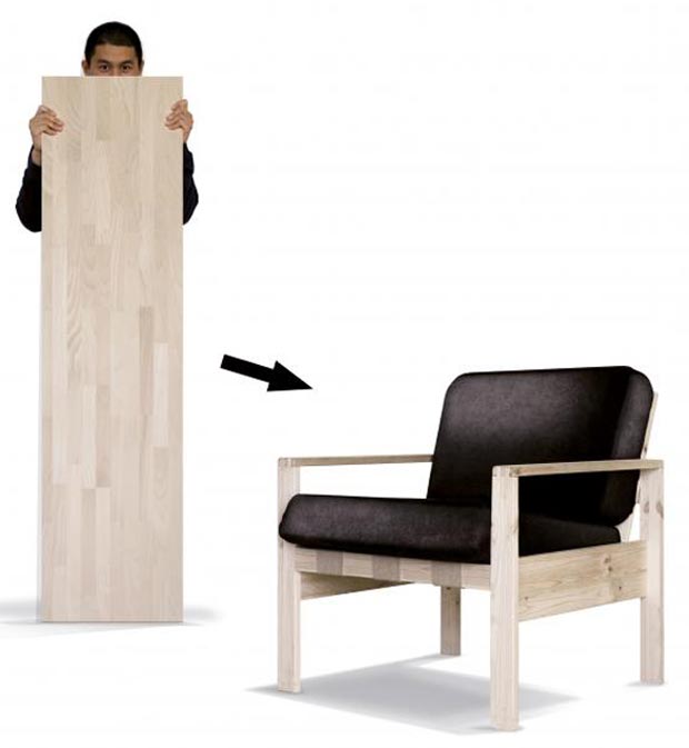 fauteuil bois diy