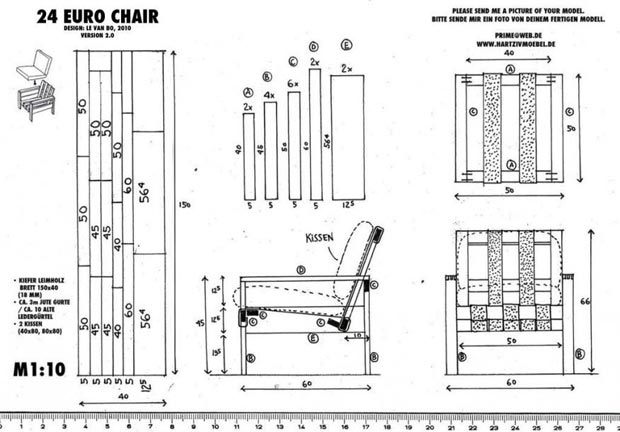 fauteuil bois diy