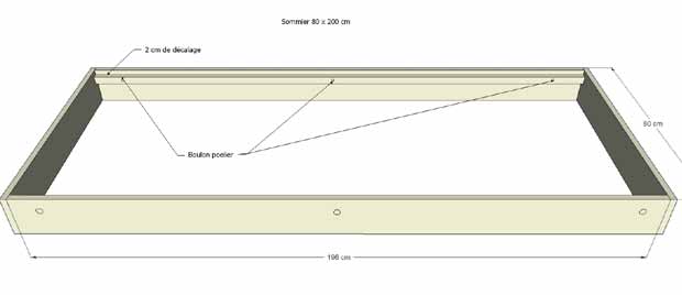 sommier bois plan