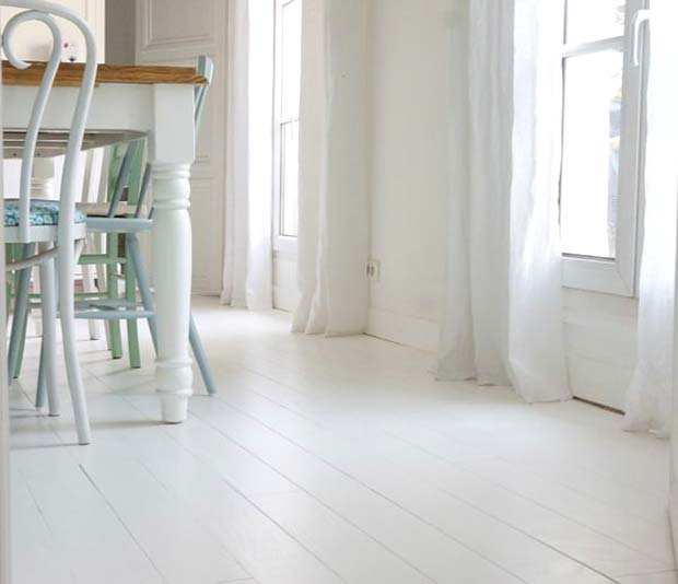 parquet blanc