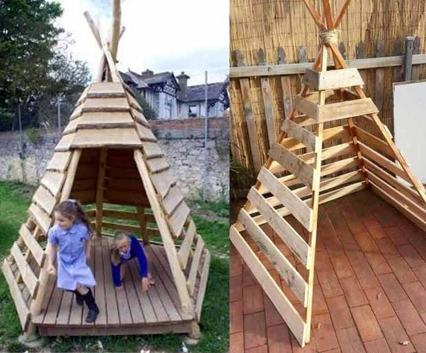 Tipi en palettes