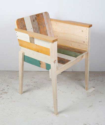 fauteuil scrap wood
